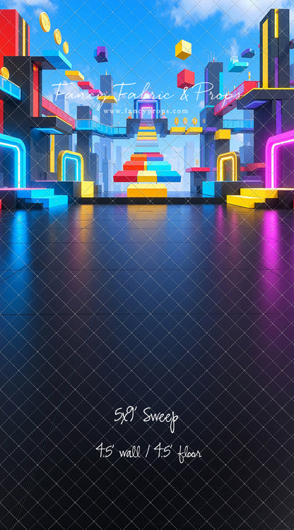 Neon Obby City - With Sweep Option