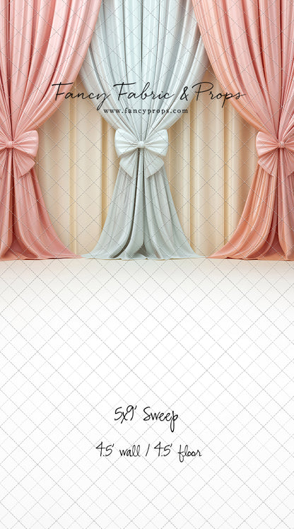 Pastel Bow Swag - With Sweep Option