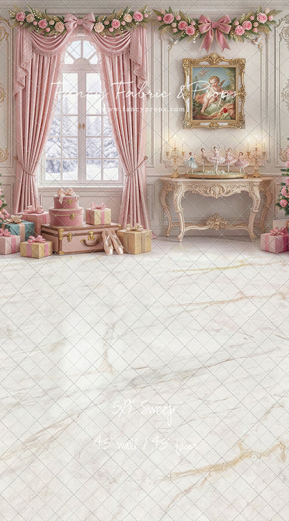 Pink Velvet Christmas - with Sweep Option