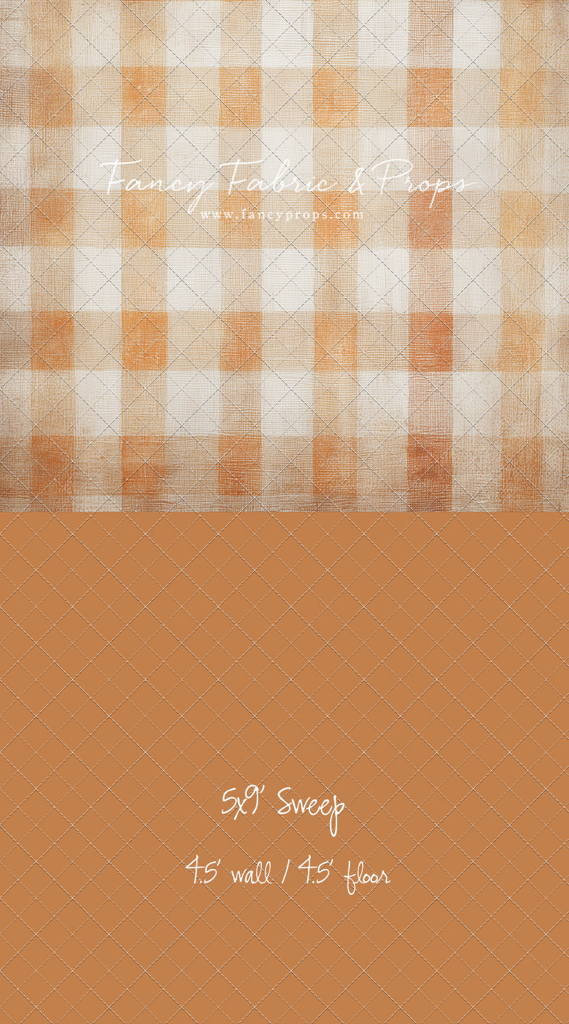 Pumpkin Patch Plaid - With Sweep Option