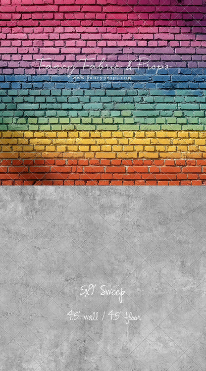 Rainbow Riot Brick - With Sweep Option