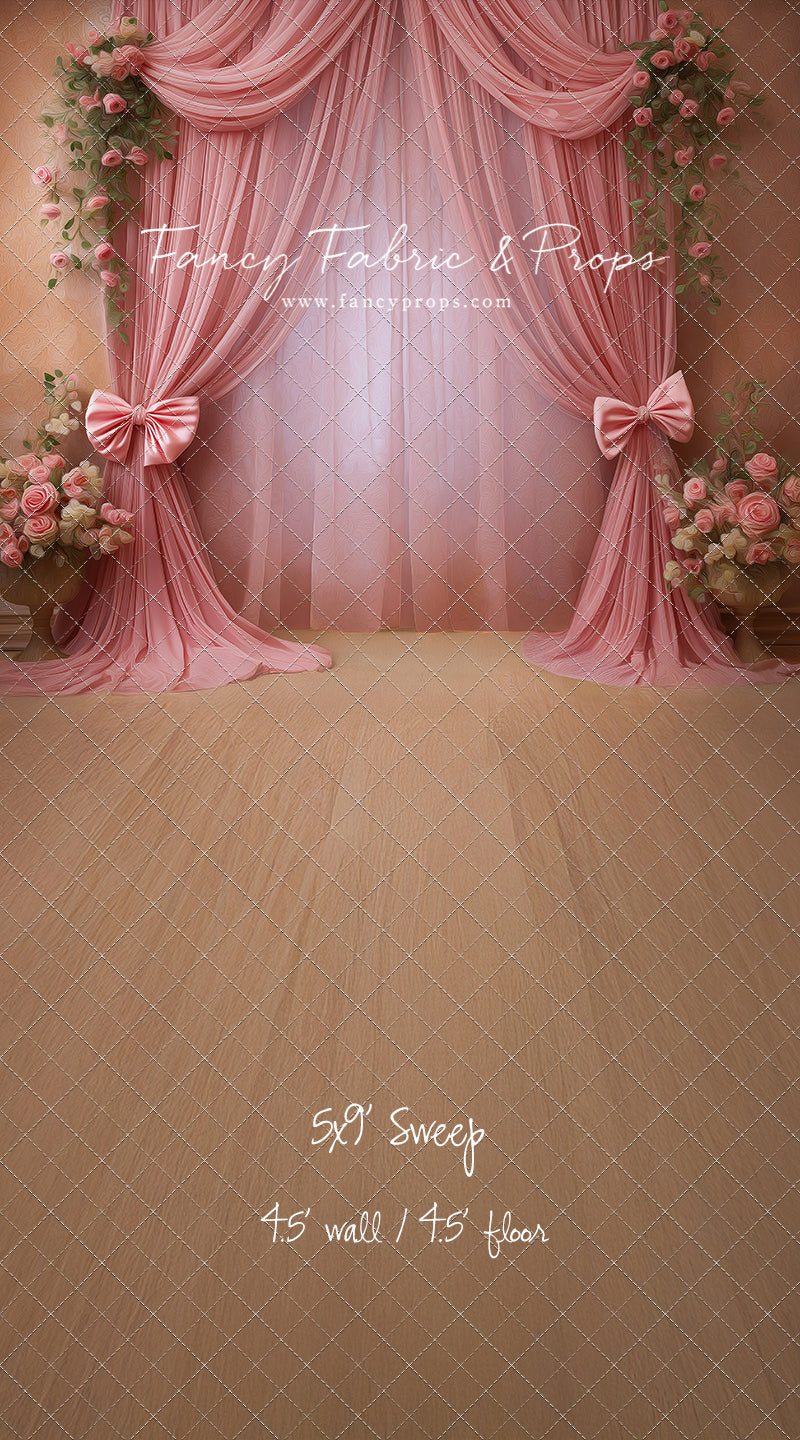 Rose Drapes - With Sweep Option
