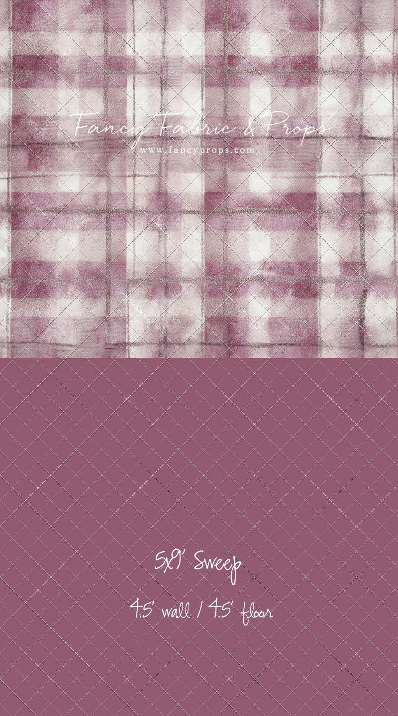 Rose Mist Plaid - With Sweep Option