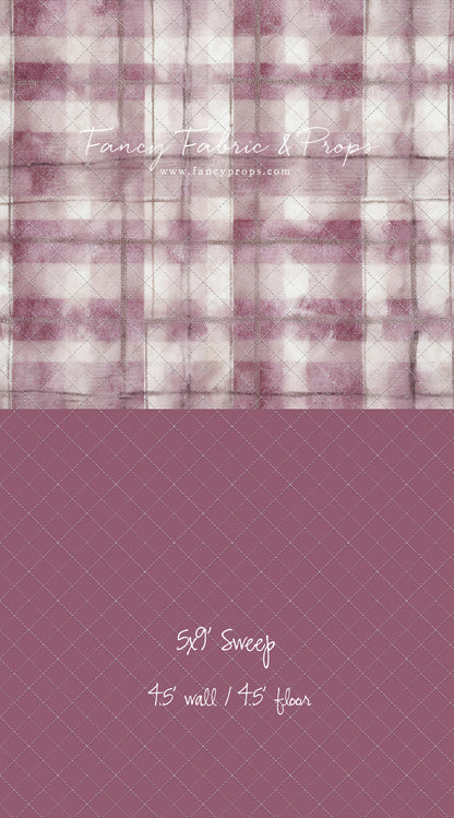 Rose Mist Plaid - With Sweep Option