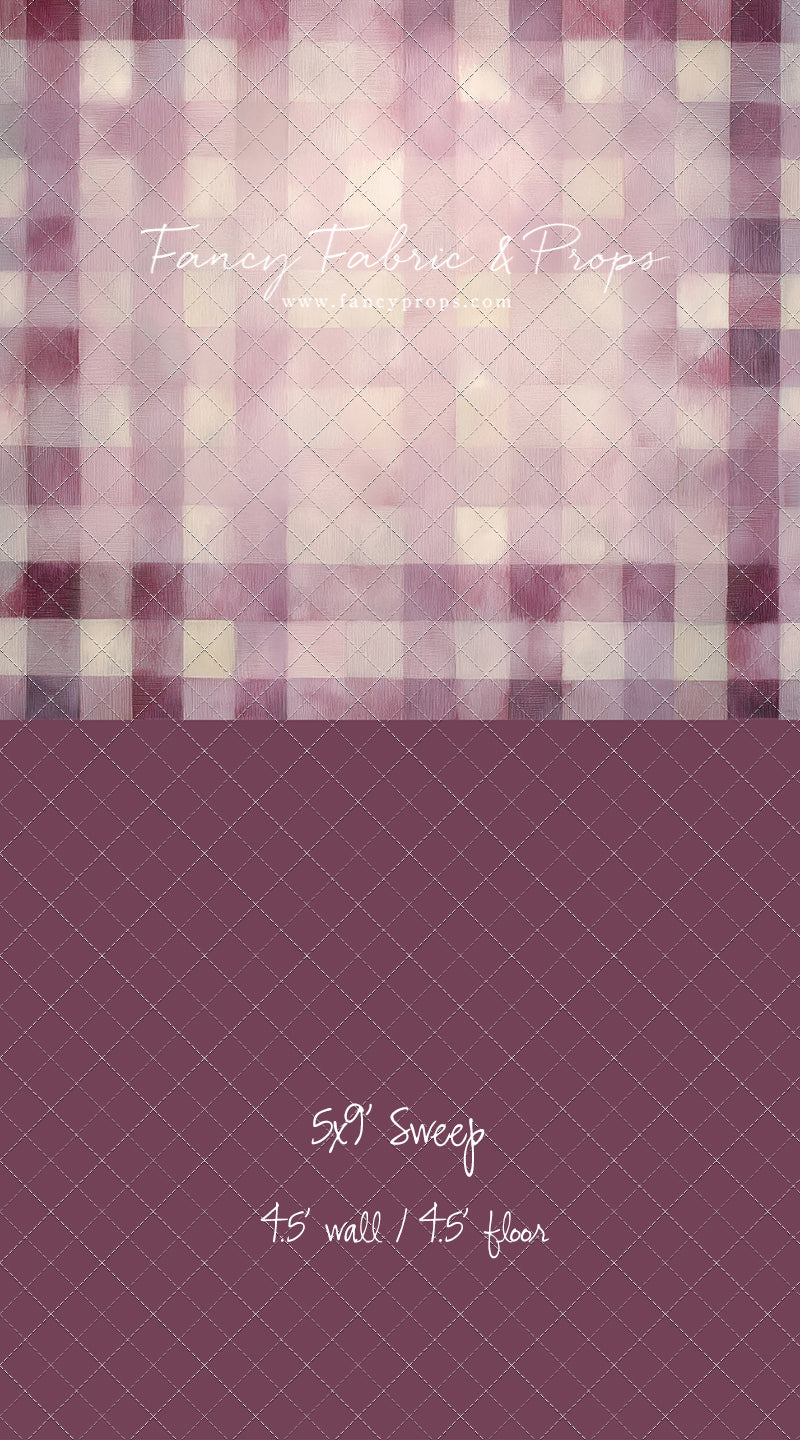 Rose Quartz Plaid - With Sweep Option