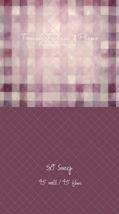 Rose Quartz Plaid - With Sweep Option