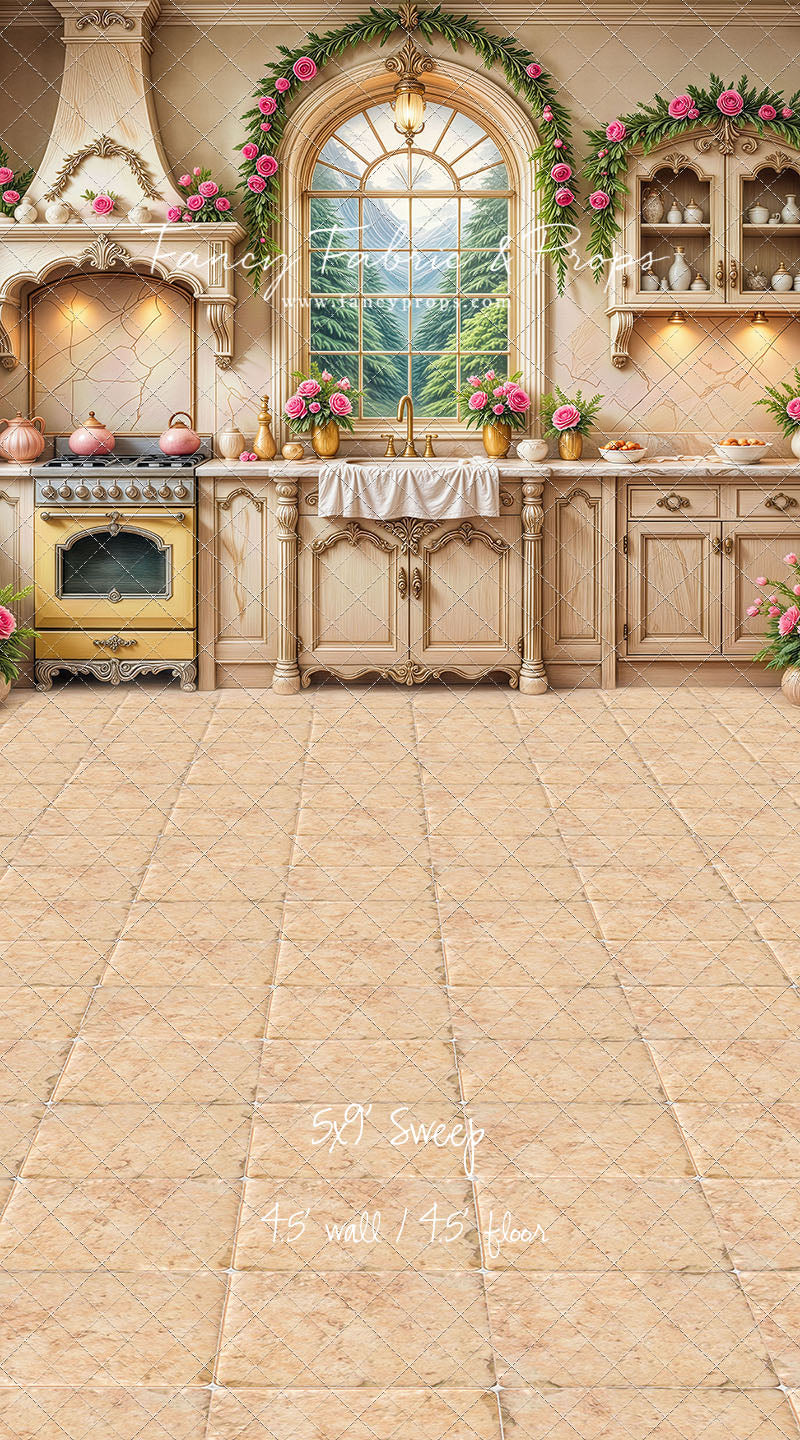 Rosewood Cottage Kitchen - With Sweep Option