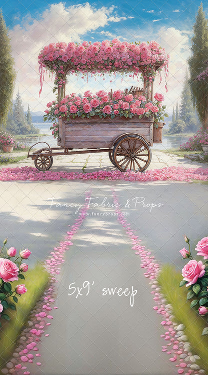 Rosy Blossom Cart - With Sweep Option