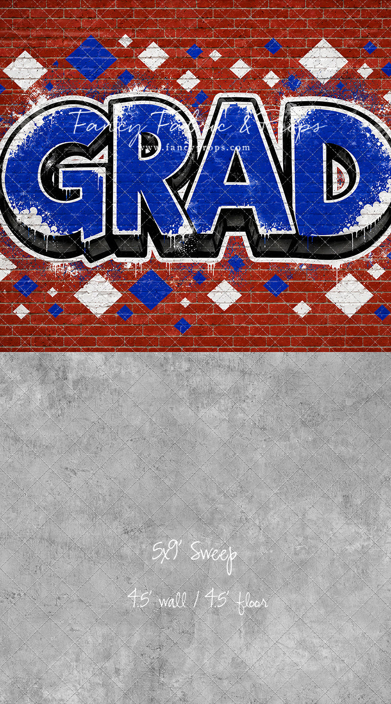 Royal & White Grad - With Sweep Option