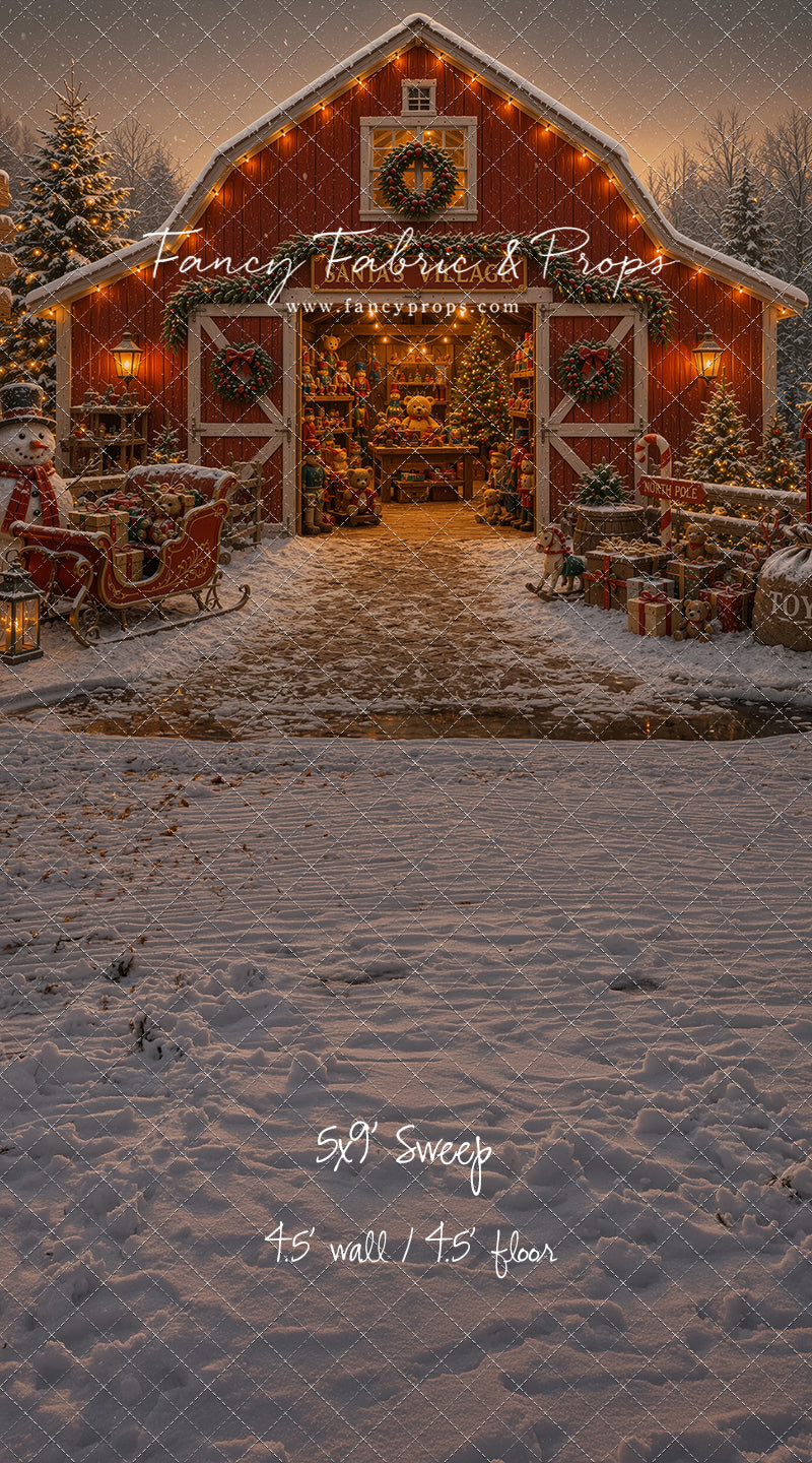Santa's Village Barn - with Sweep Option