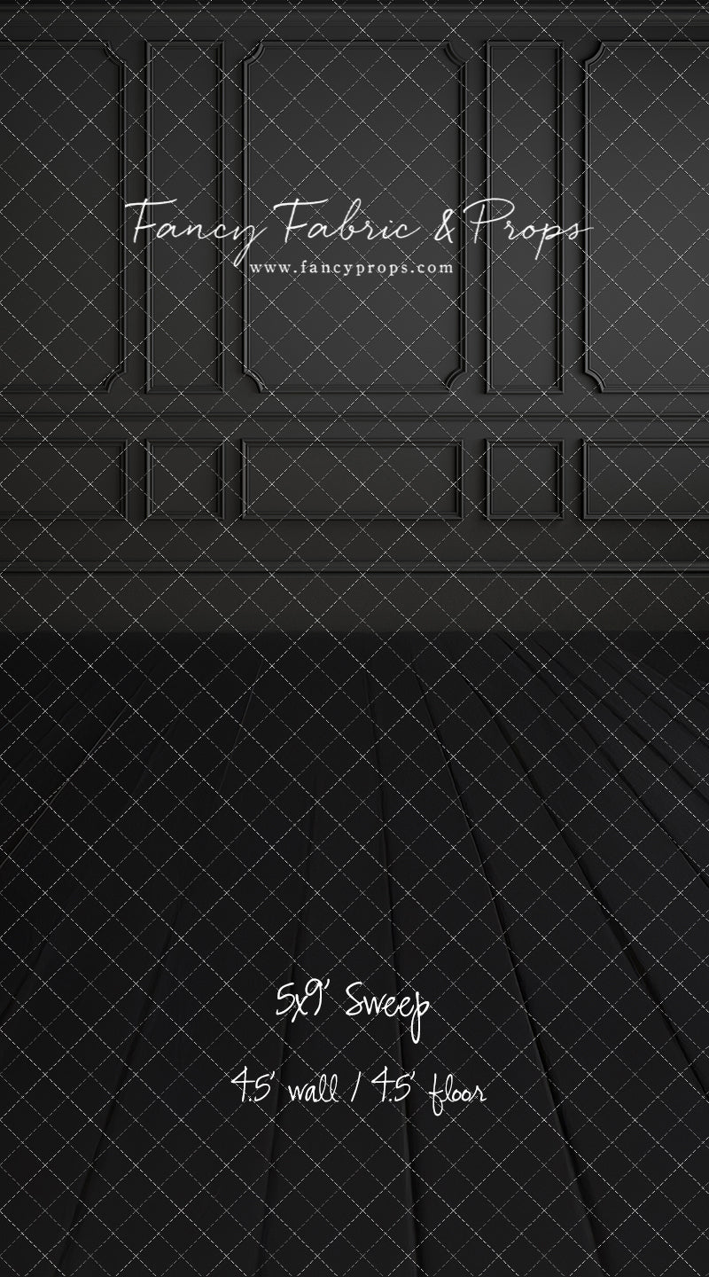 Simple Matte Black Wall - With Sweep Option