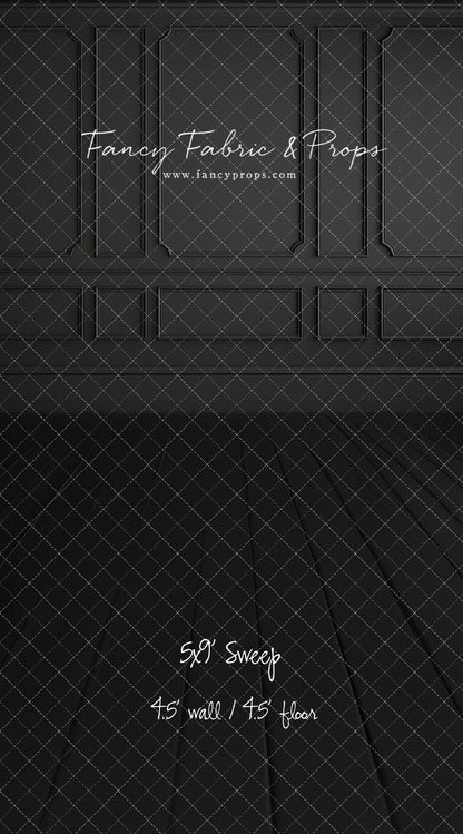 Simple Matte Black Wall - With Sweep Option