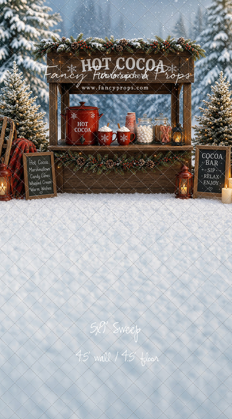 Snowflake Cocoa Station - With Sweep Option