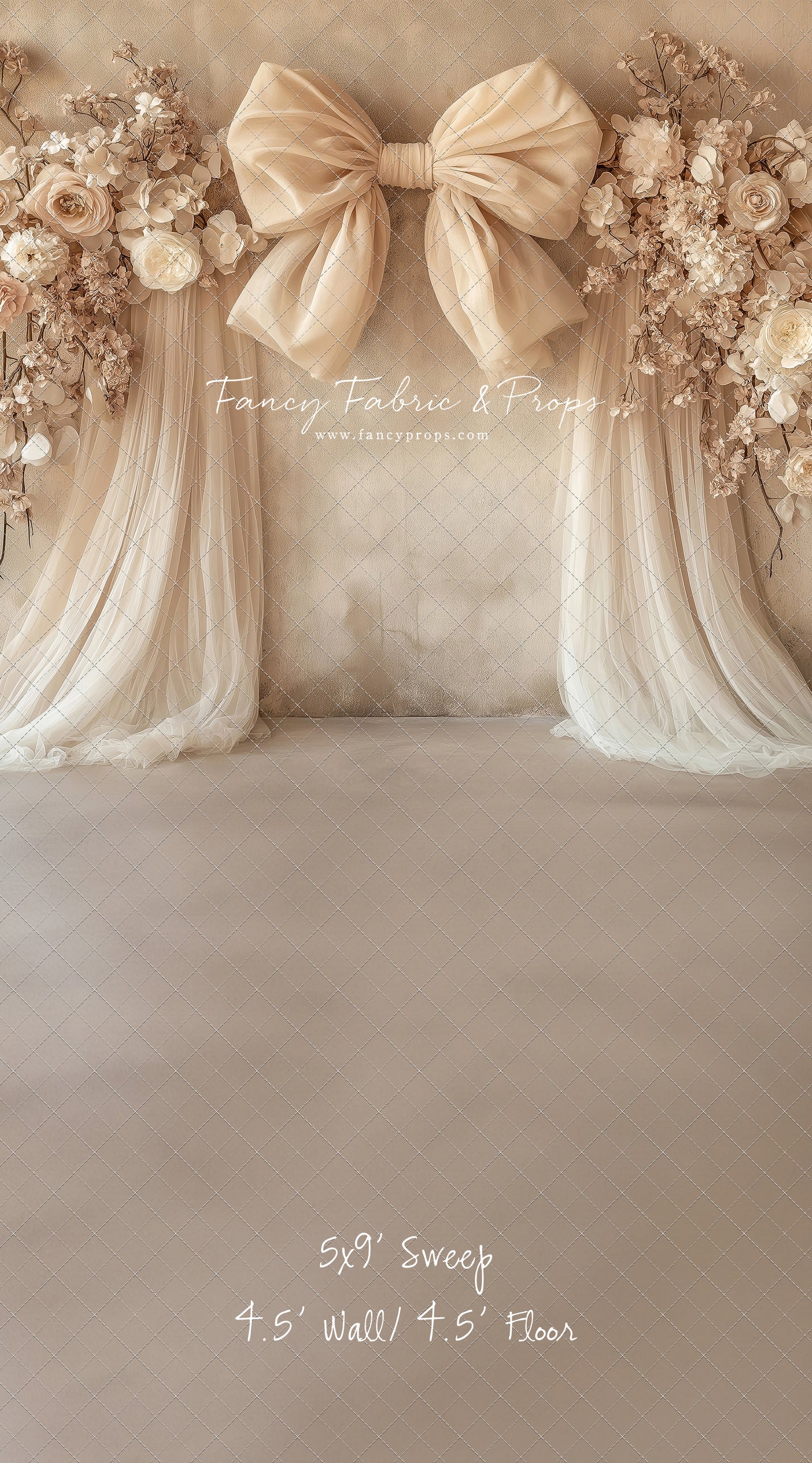 Soft Bow & Tulle - With Sweep Option