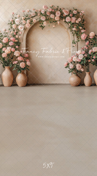 Soft Rose Arch - With Sweep Option