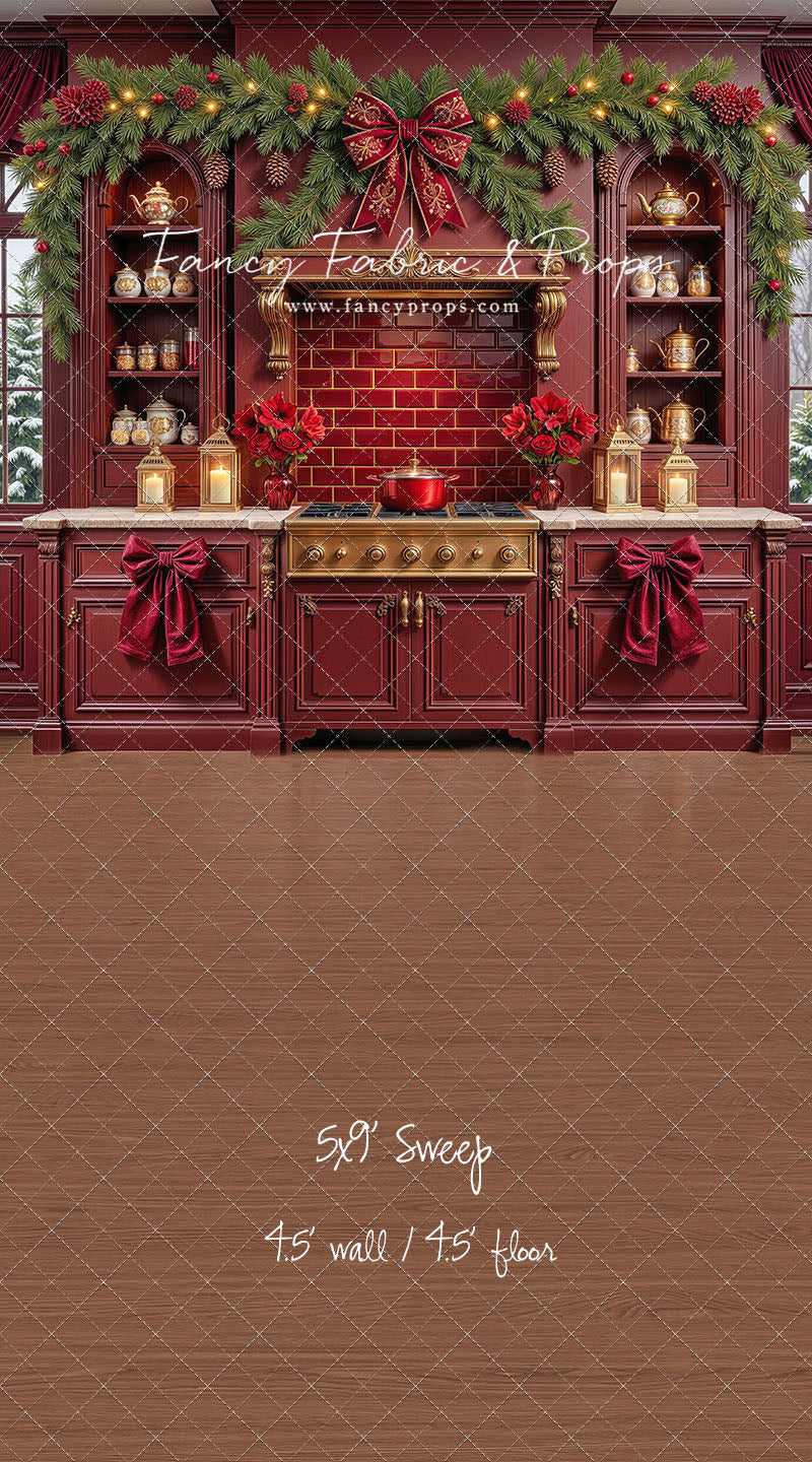 Sophisticated Scarlet Kitchen - With Sweep Option