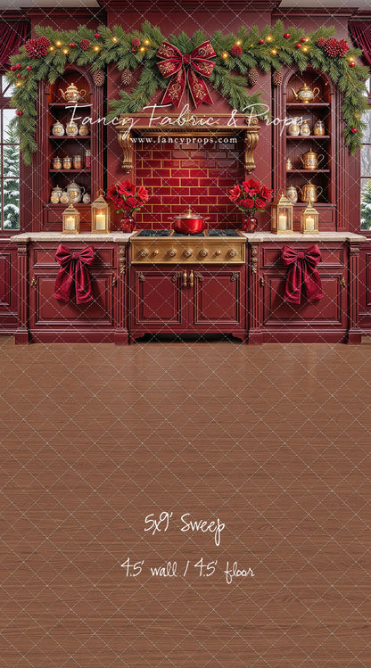 Sophisticated Scarlet Kitchen - With Sweep Option