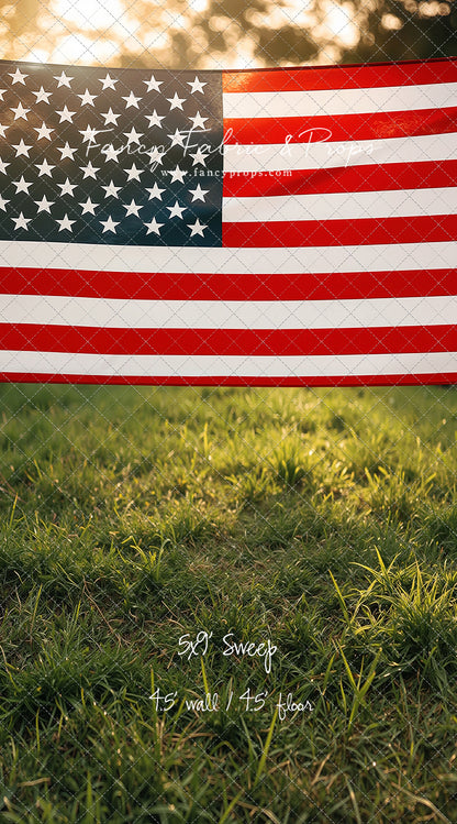 Stars & Stripes Sunset - With Sweep Option