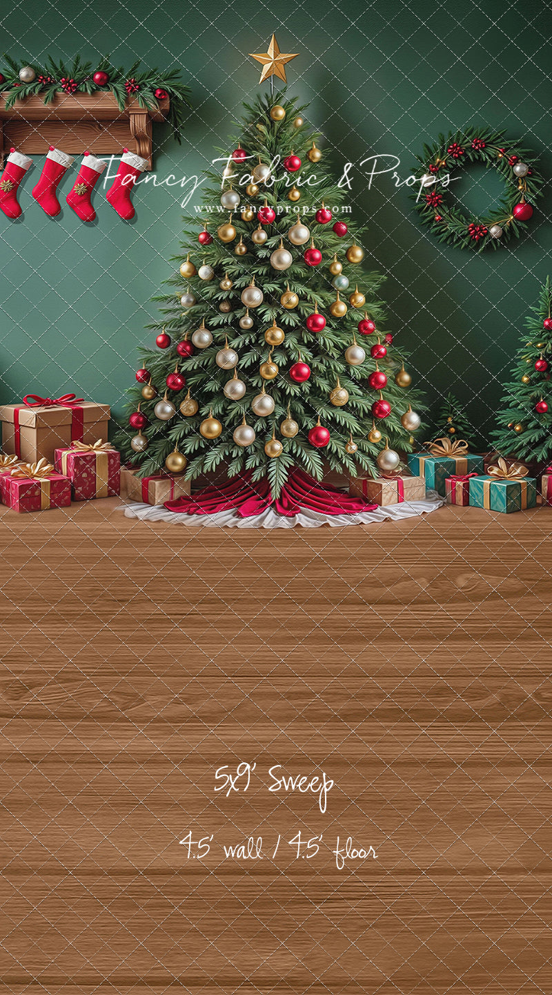 Stockings & Spruce - with Sweep Option
