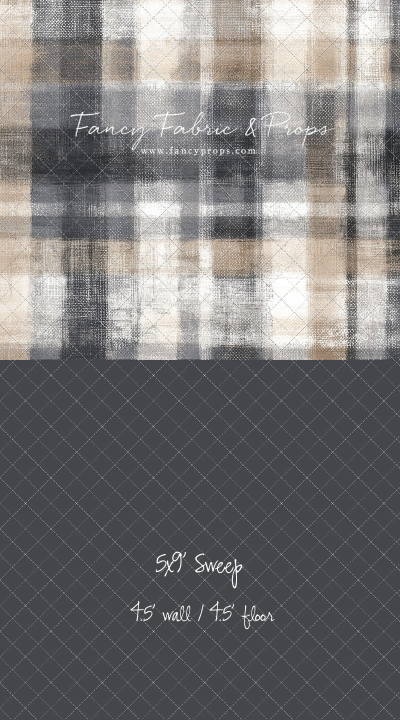 Stone & Sand Tartan - With Sweep Option