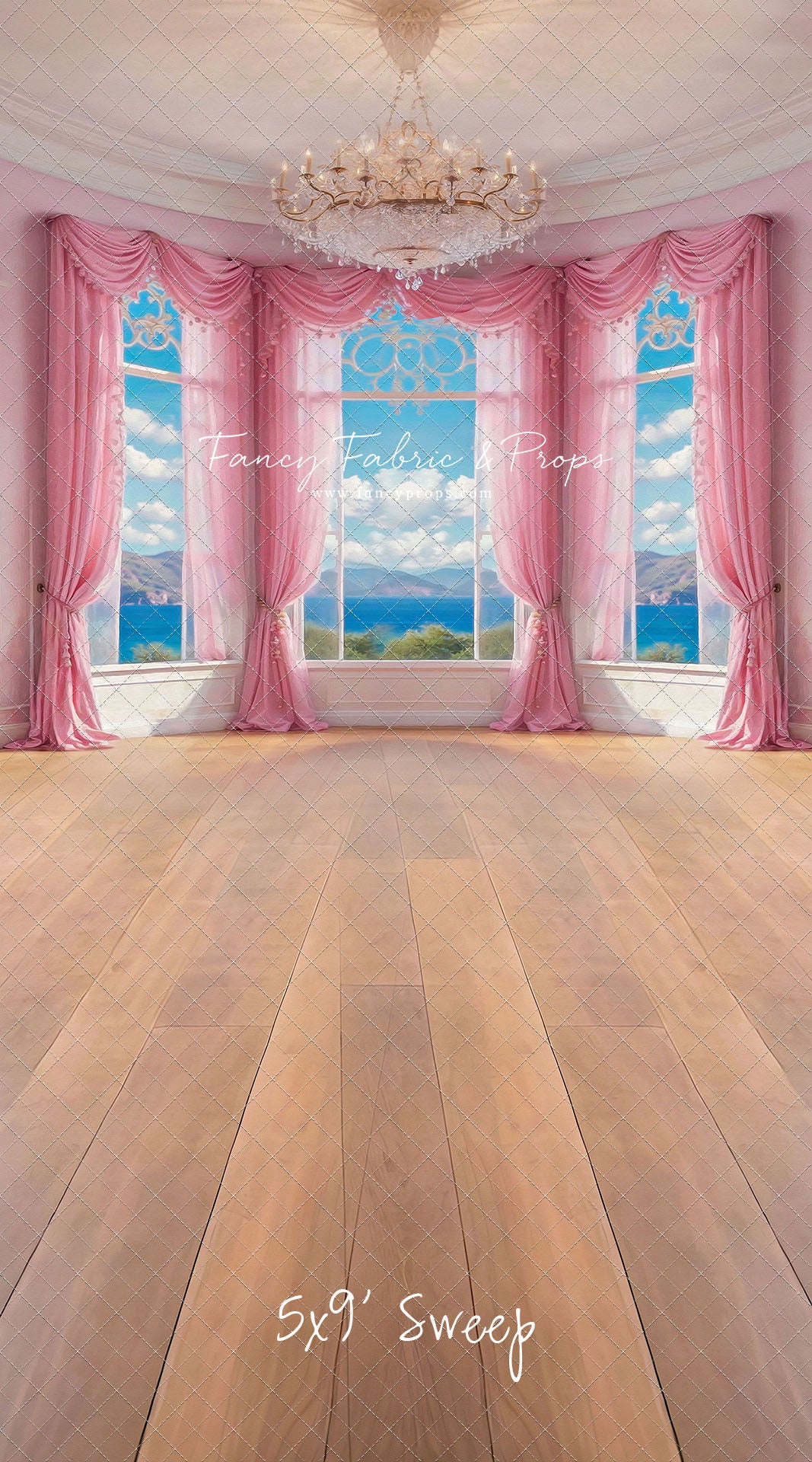 Summer Season Victorian Window - Wood Floor - With Sweep Option