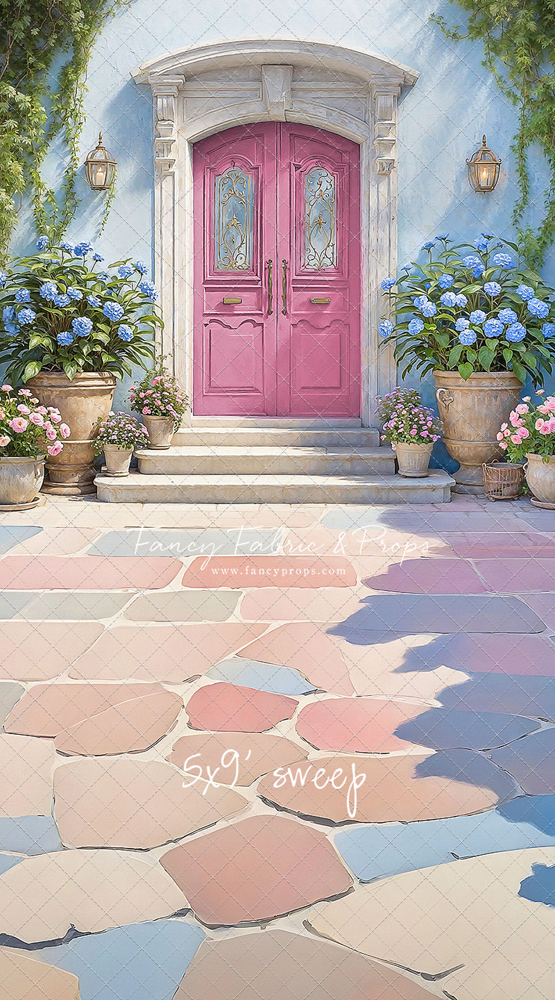 Summertime Patio - Pink Door - With Sweep Option