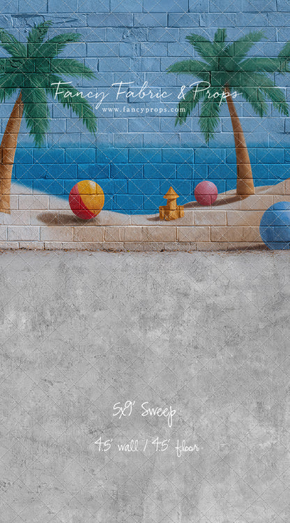 Sunny Shores Mural - With Sweep Option