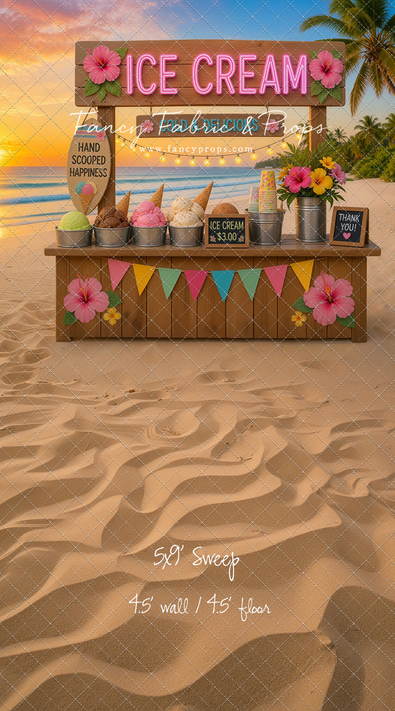 Sunset Ice Cream Stand - With Sweep Option