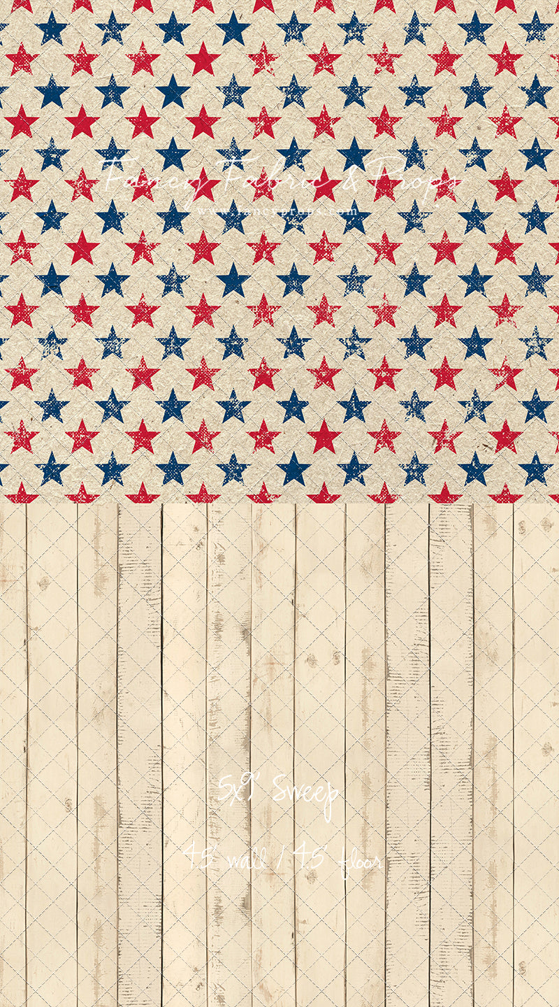 Americana Charm - With Narrow Amanda Cream Wood Floor Sweep Option