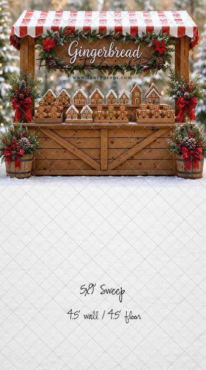 Sweet Spruce Gingerbread Stand - With Sweep Option