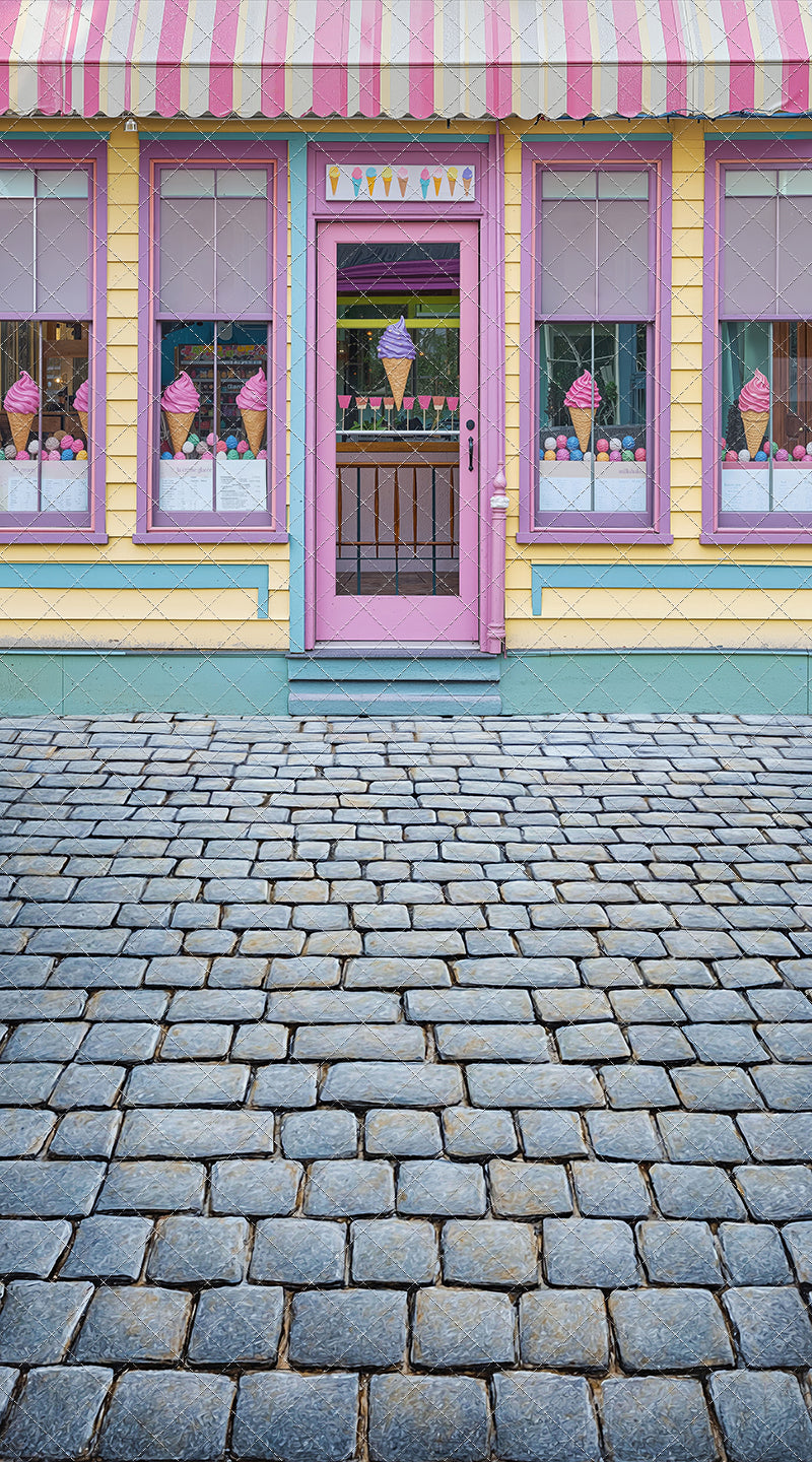 Sweet Summer Ice Cream Shop - With Sweep Option