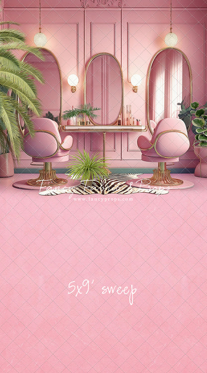 Teresa's Vanity - Pink Floor Option - With Sweep Option
