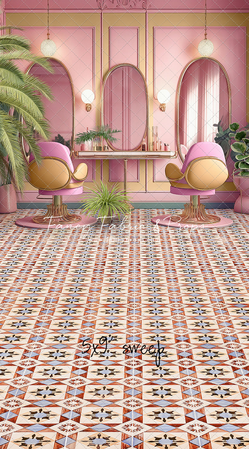 Teresa's Vanity - Tile Floor Option - With Sweep Option