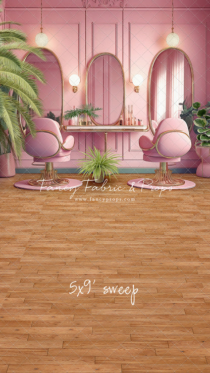 Teresa's Vanity - Wood Floor Option - With Sweep Option