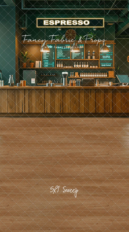 The Coffee Spot - Wood Floor Version - With Sweep Option