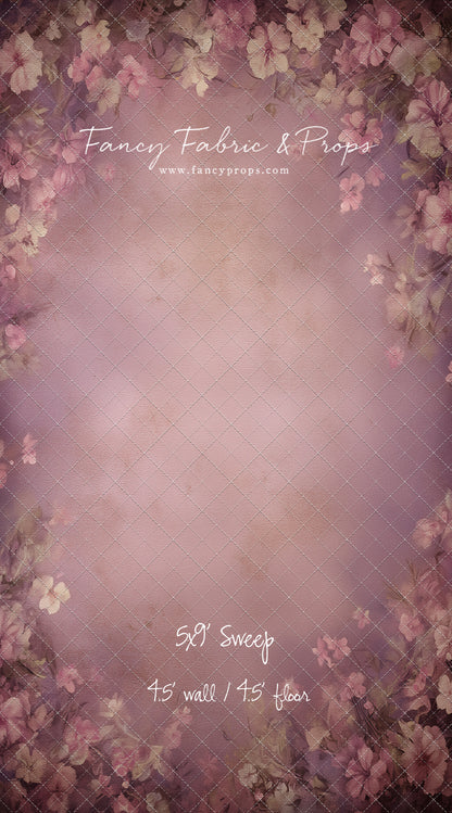 Vintage Mauve Petals - With Sweep Option