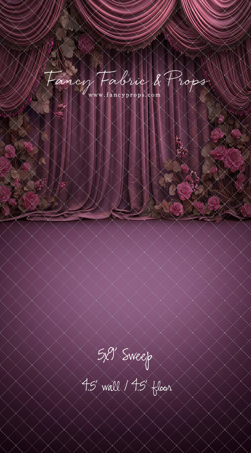Vintage Plum Romance - With Sweep Option