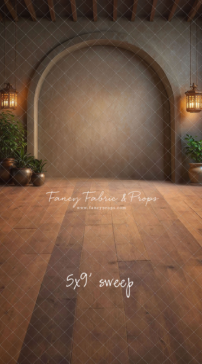 Warm Amber Archway - No Bench - With Sweep Option