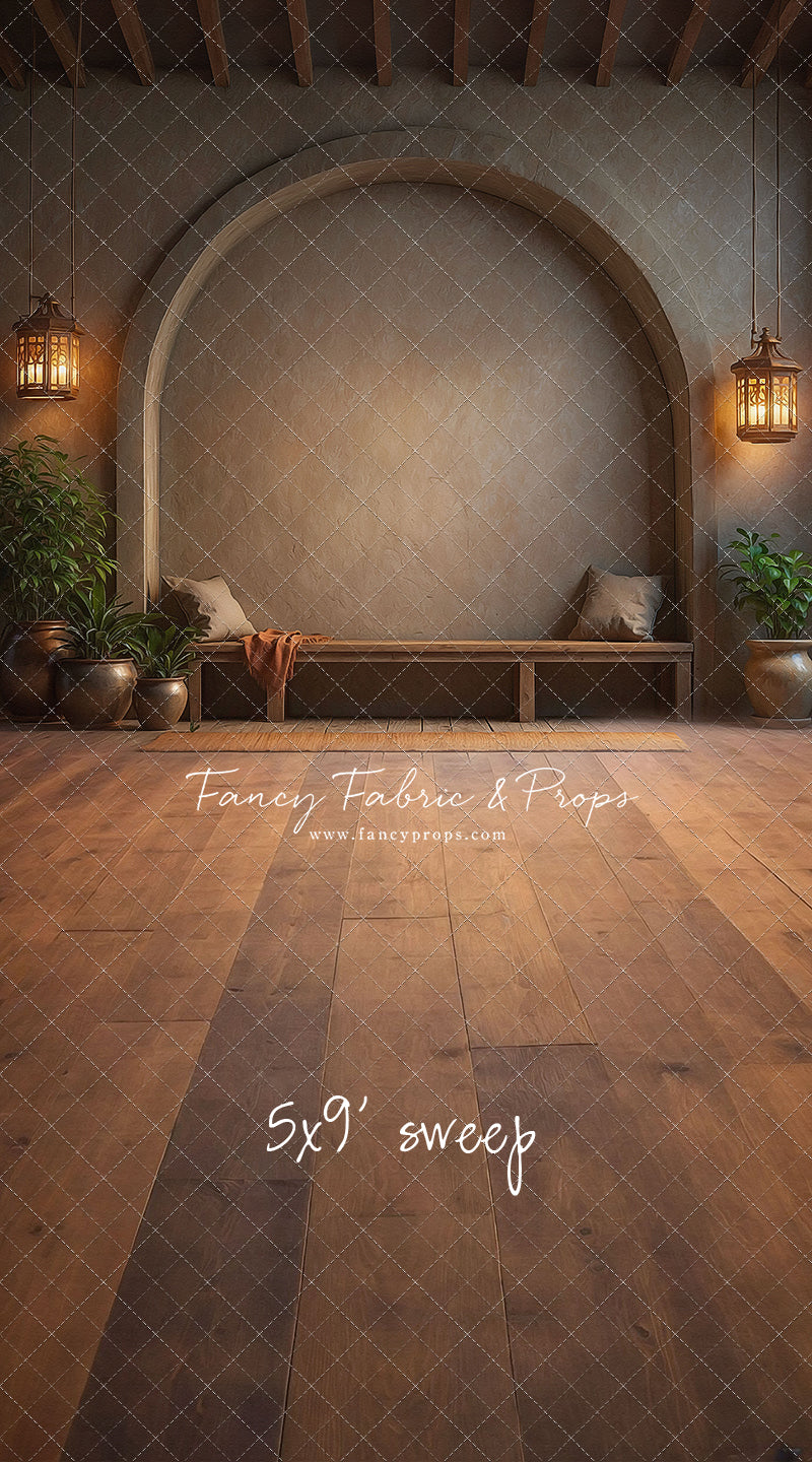 Warm Amber Archway - With Bench - With Sweep Option