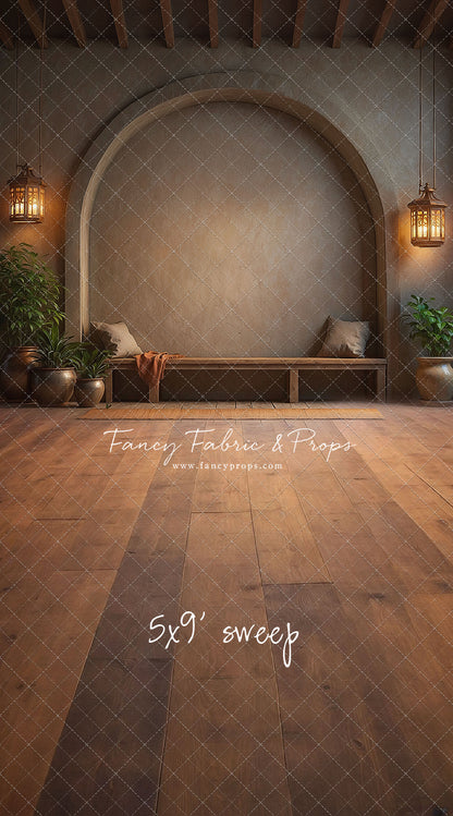 Warm Amber Archway - With Bench - With Sweep Option