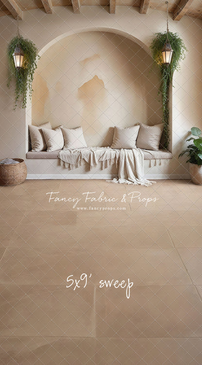 Warm Beige Comforts - Tile Floor - With Sweep Option