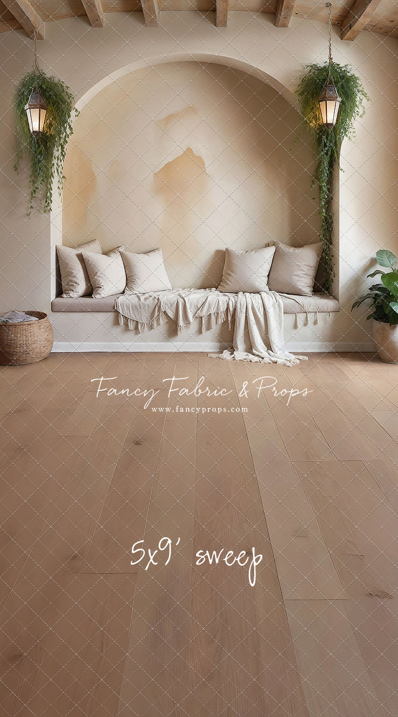 Warm Beige Comforts - Wood Floor - With Sweep Option