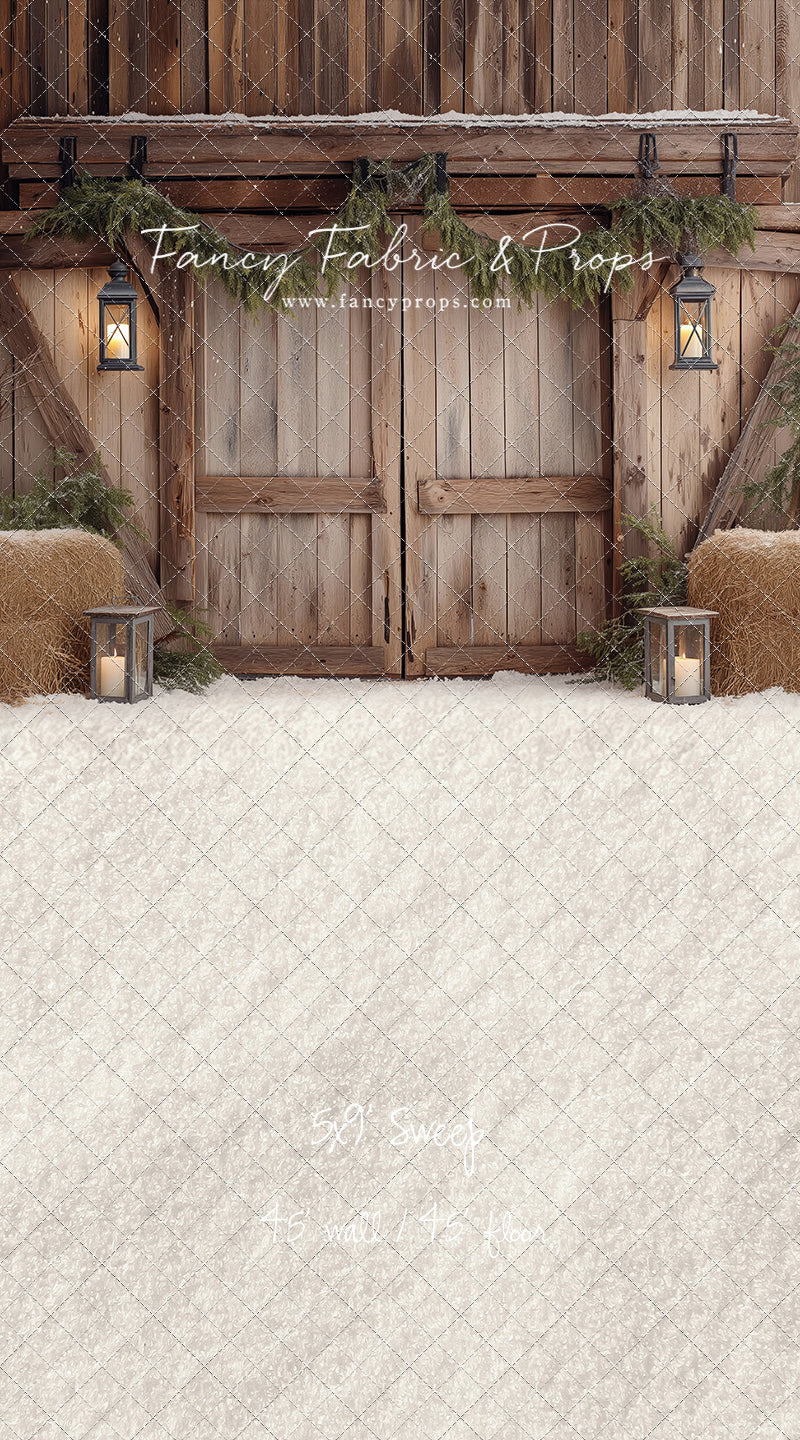 Winter Barn Entry - with Sweep Option