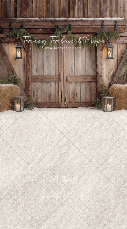 Winter Barn Entry - with Sweep Option