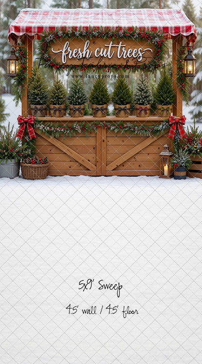 Winter Woods Tree Market - With Sweep Option