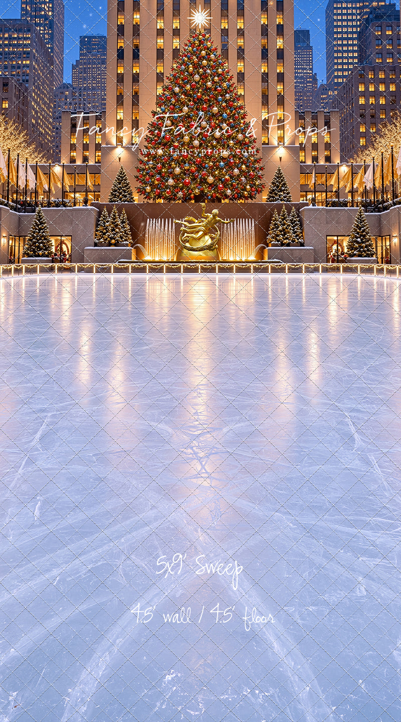 Wintertime Skating Rink - with Sweep Option