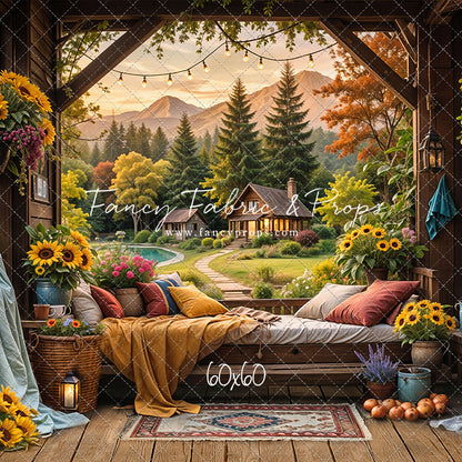 Autumn Sunflower Hideaway - With Sweep Option