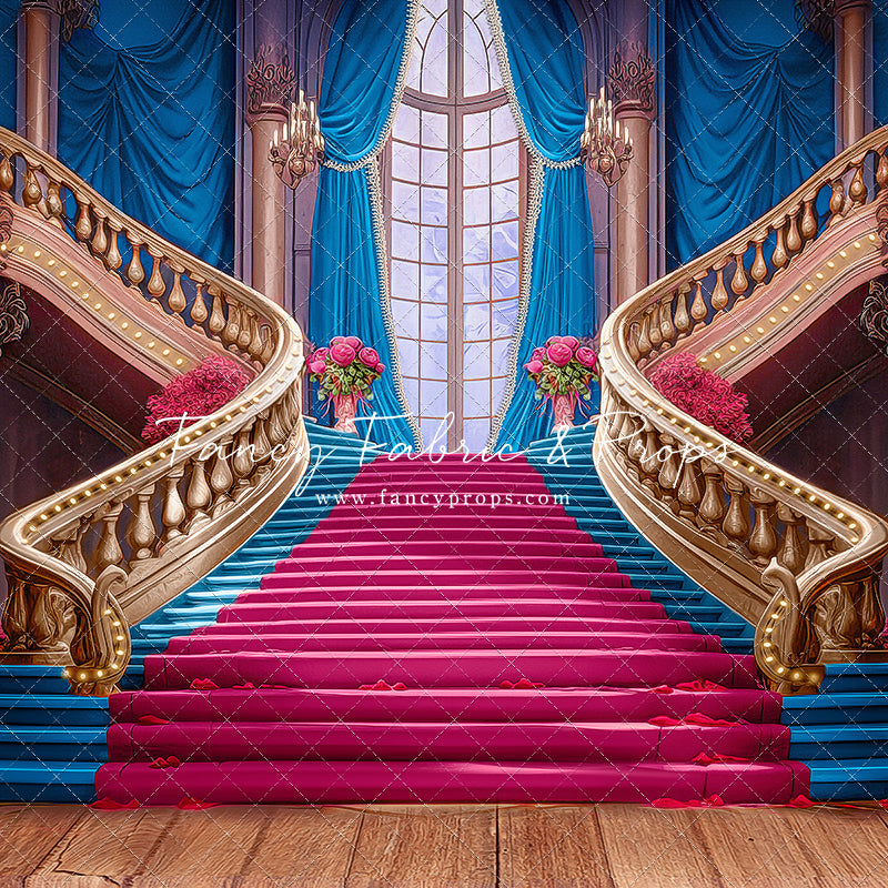 Ballroom Royal Staircase - Blue - With Sweep Option