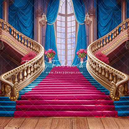 Ballroom Royal Staircase - Blue - With Sweep Option