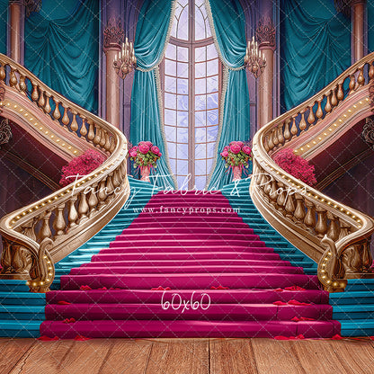 Ballroom Royal Staircase - Cyan - With Sweep Option